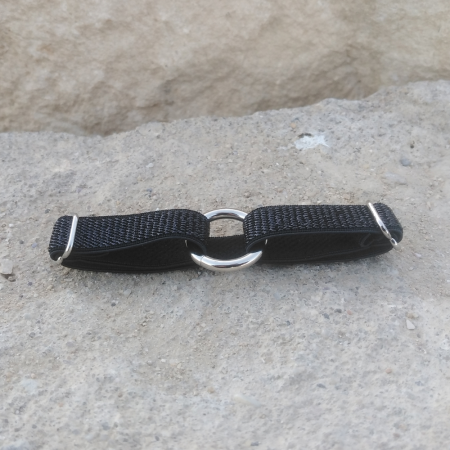 Handcrafted Black Lurex Luxury Bracelet - Manual Elegance and Modern Style