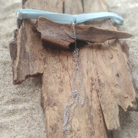 Handmade Beach Thigh Jewelry with Blue Ribbon