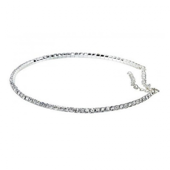 choker with crystals