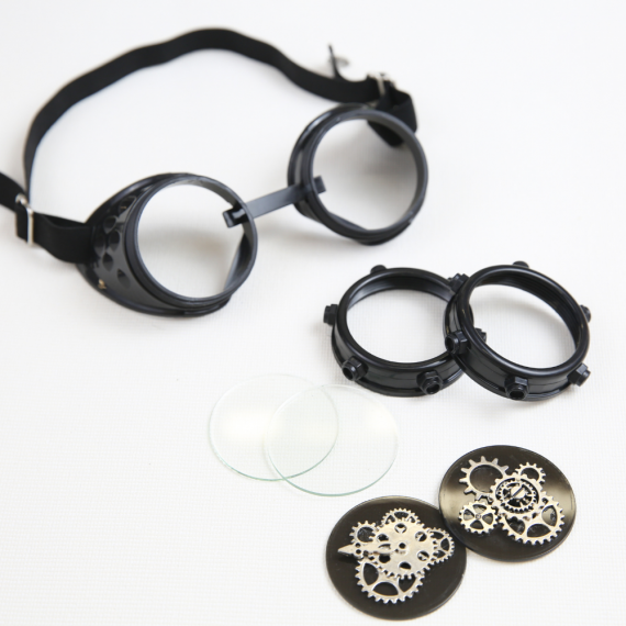 Cyber goth goggles