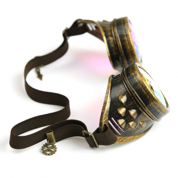 Steampunk kaleidoscope goggles