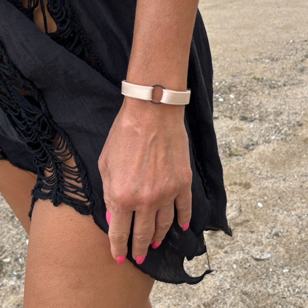 Beige Satin Women's Harness Bracelet