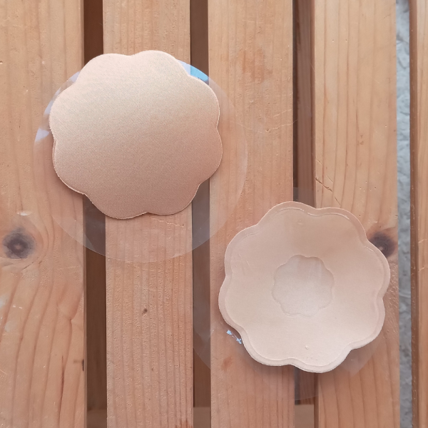 Floral-Shaped Nude Silicone Nipple Covers - Reusable