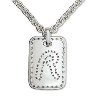 Designer silver necklace