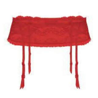 Sexy Red Lace Belt With Garter Julimex Lilly