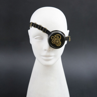 Mechanical eye patch monocle goggles