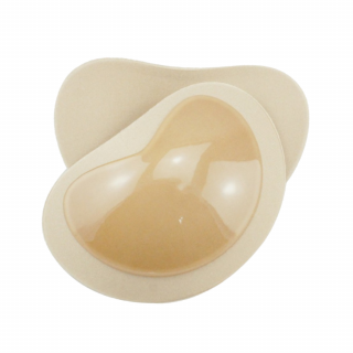 Silicone adhesive bra pads