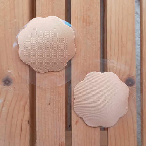 Floral-Shaped Nude Silicone Nipple Covers - Reusable