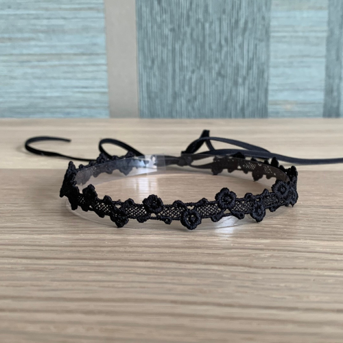 Elegant Black Lace Choker Necklace - Adjustable Choker for Women